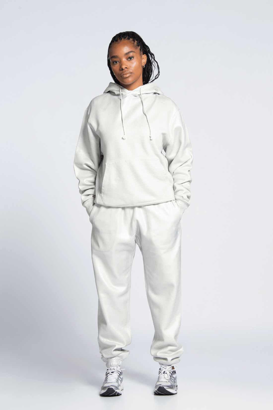 Exclusive Varsity Sweatpants - White Ice